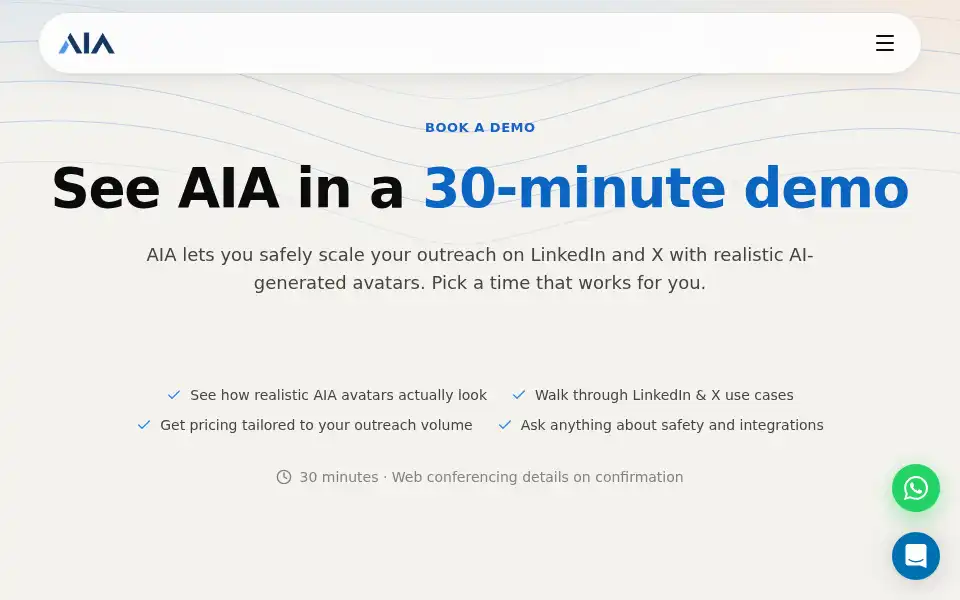 Screenshot of getaia.io