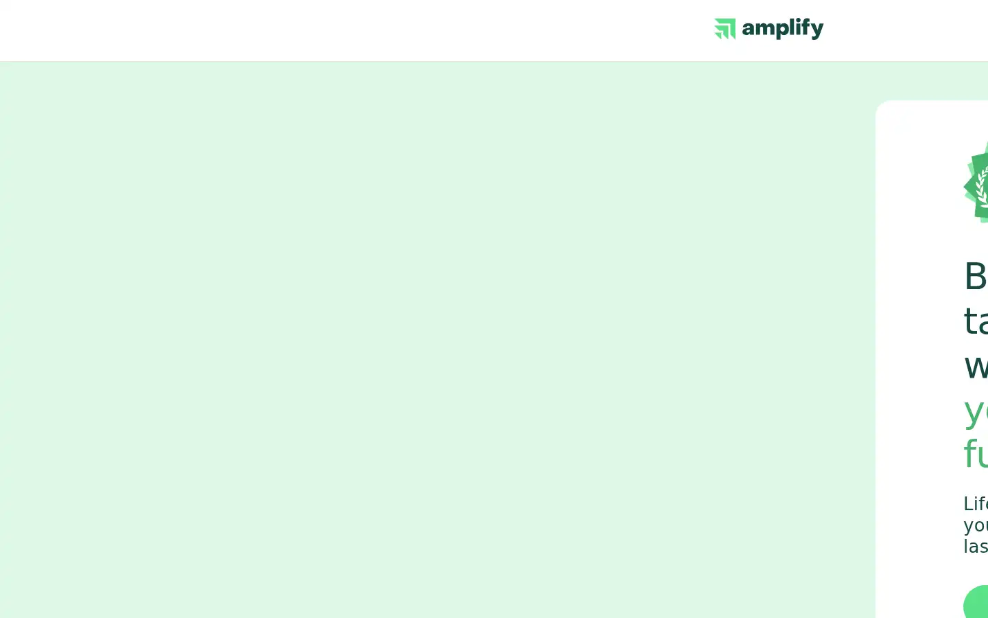 Screenshot of getamplifylife.com