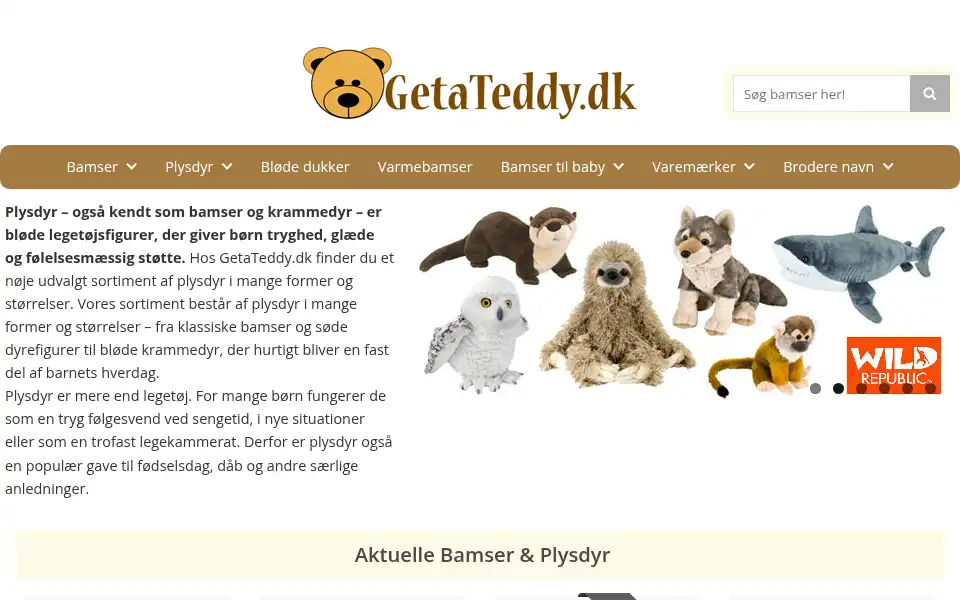 Screenshot of getateddy.dk
