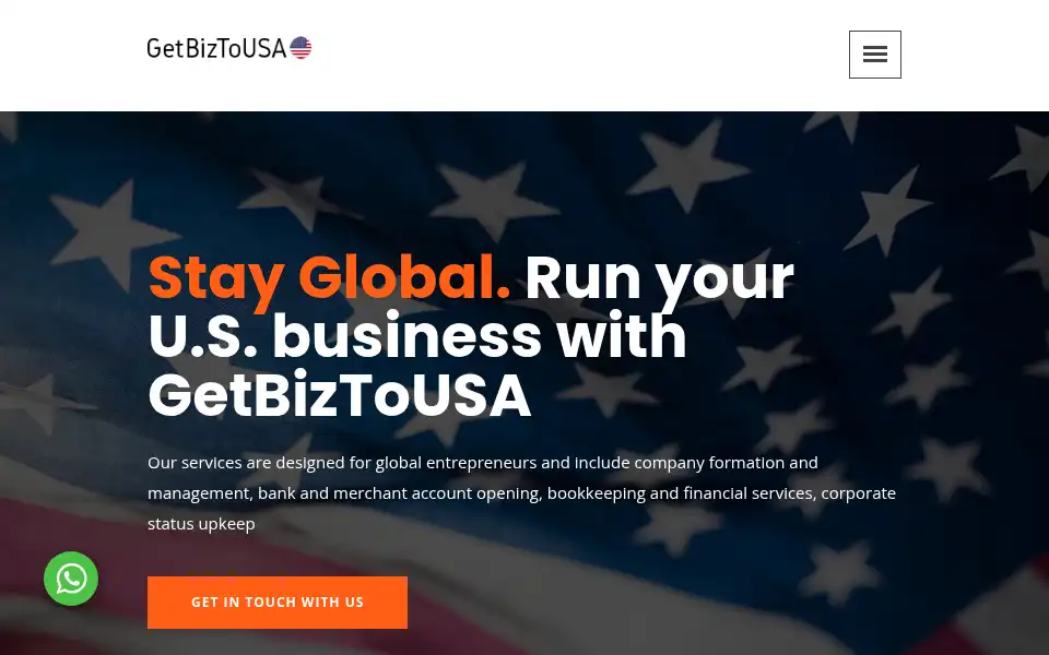 Screenshot of getbiztousa.com