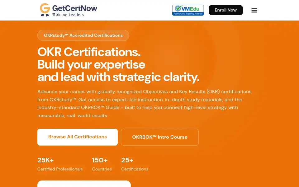Screenshot of getcertnow.org