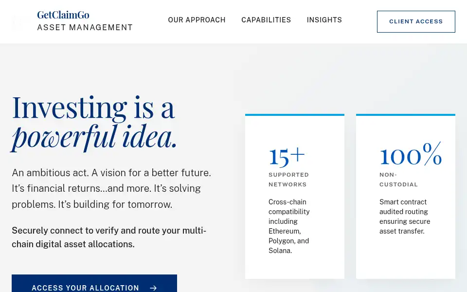 Screenshot of getclaimgo.com