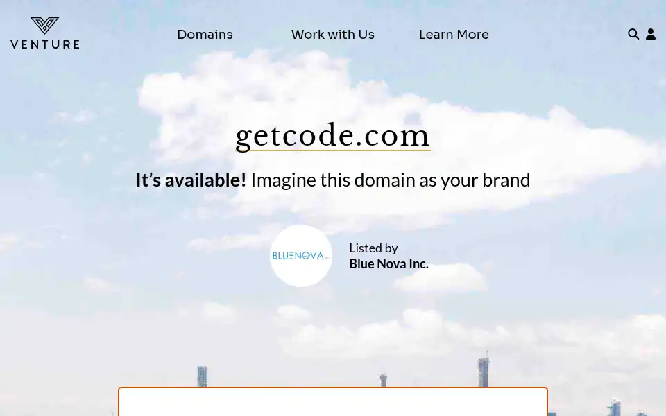 Screenshot of getcode.com