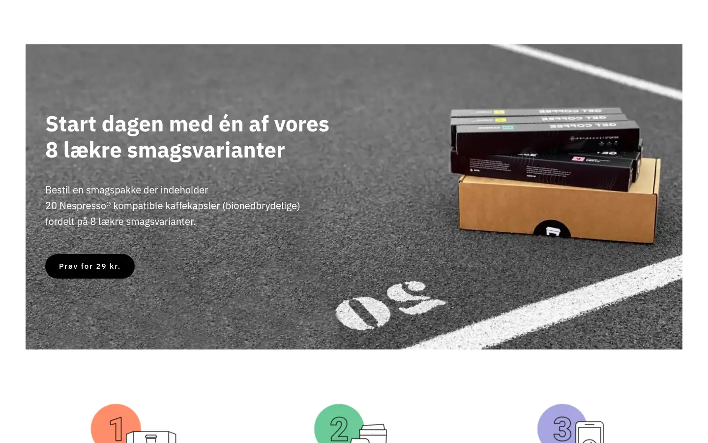 Screenshot of getcoffee.dk