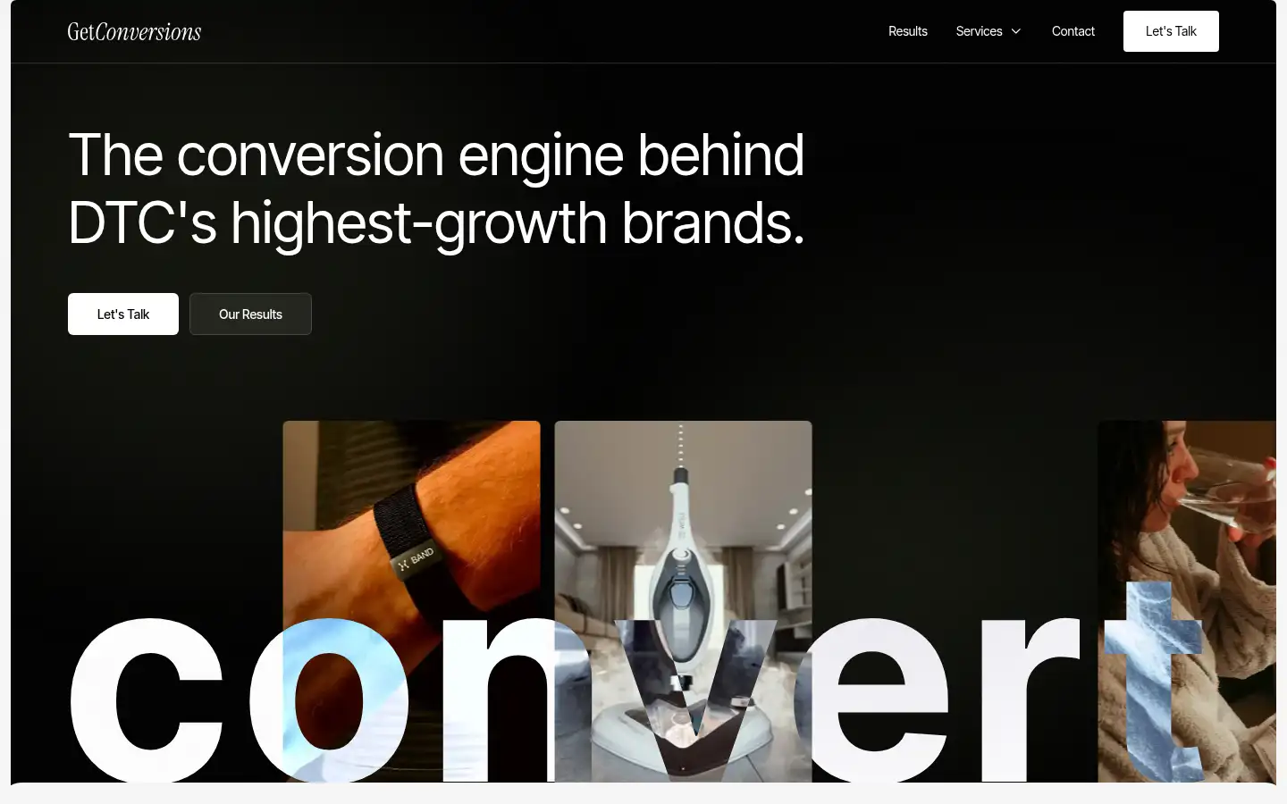 Screenshot of getconversions.com