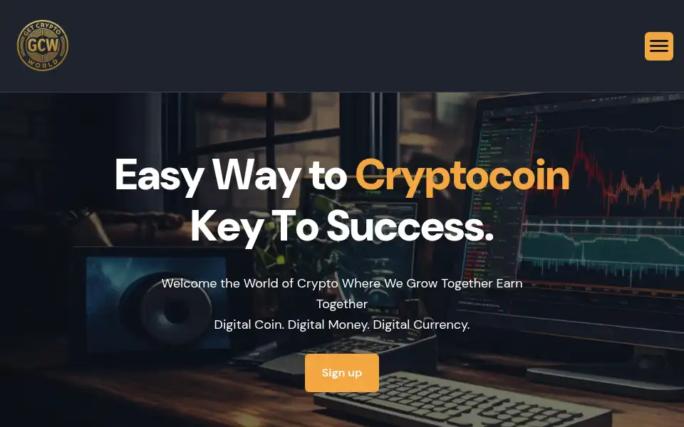 Screenshot of getcryptoworld.com