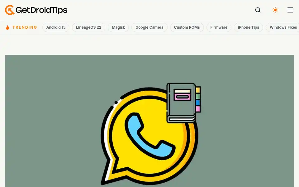 Screenshot of getdroidtips.com