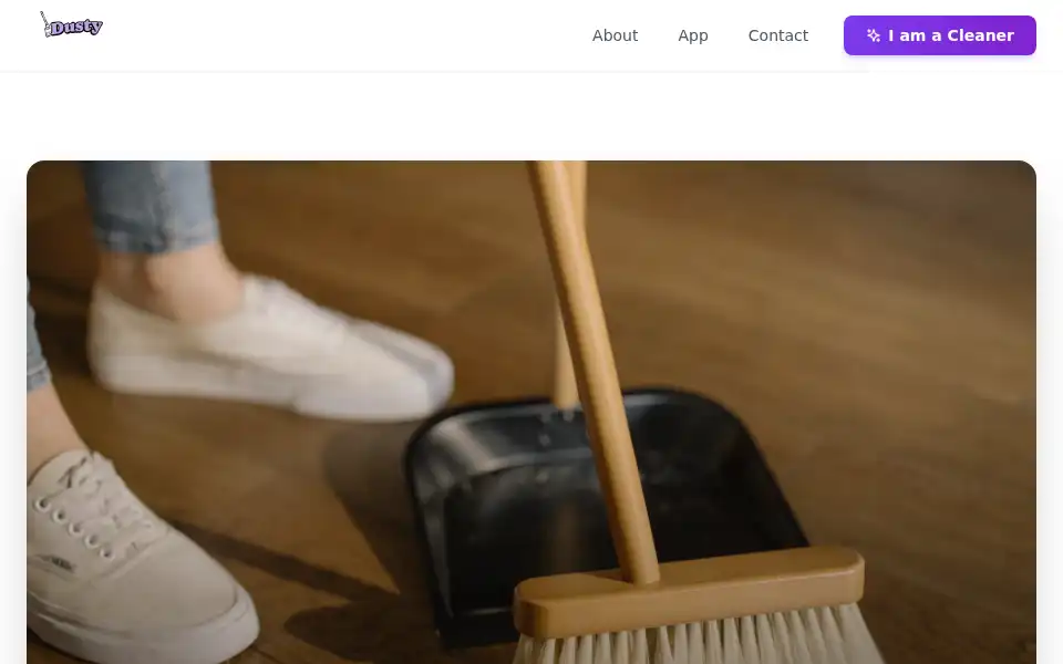 Screenshot of getdusty.co.uk