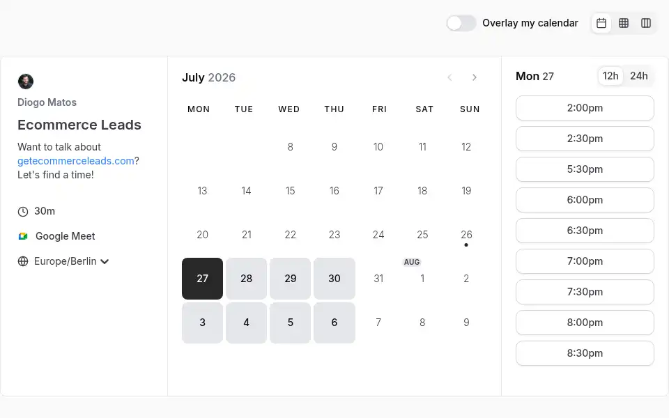 Screenshot of getecommerceleads.com