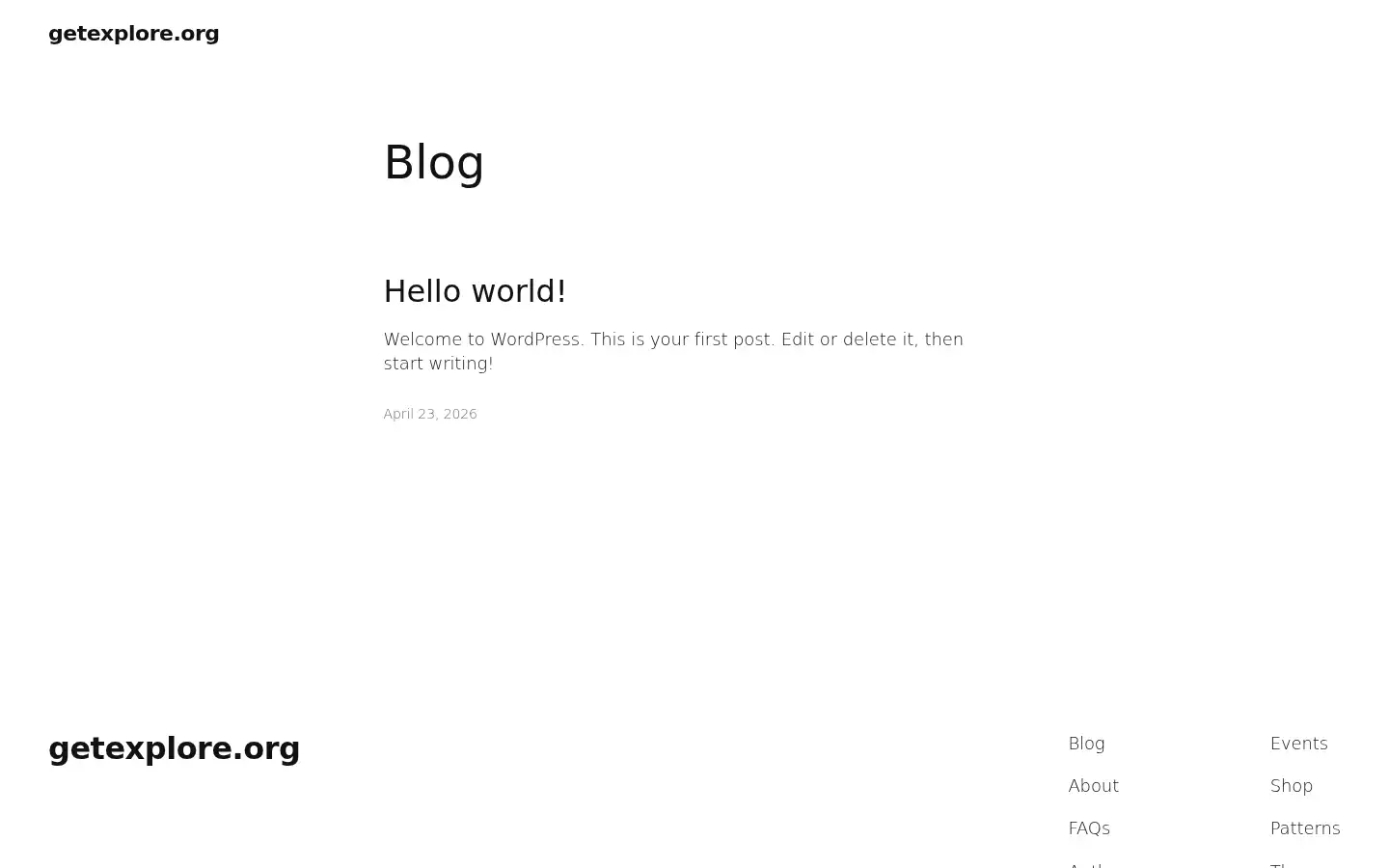 Screenshot of getexplore.org
