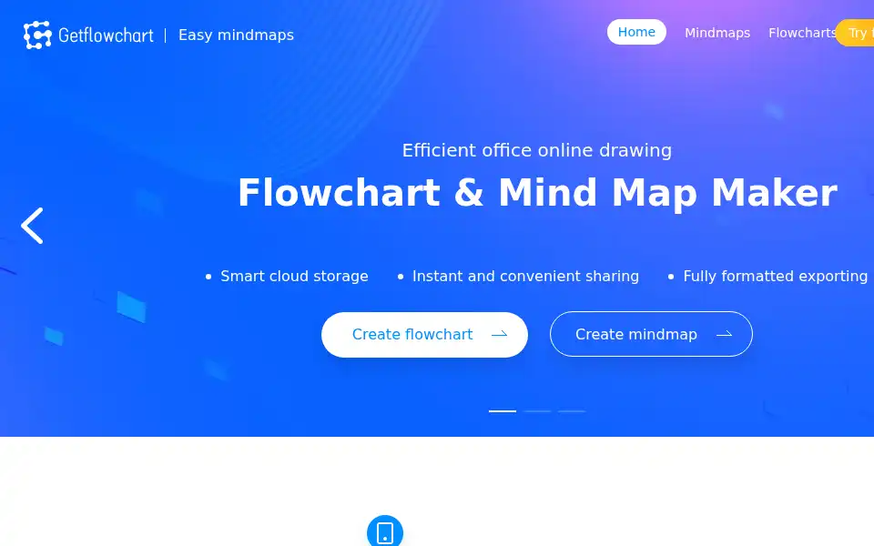 Screenshot of getflowchart.com