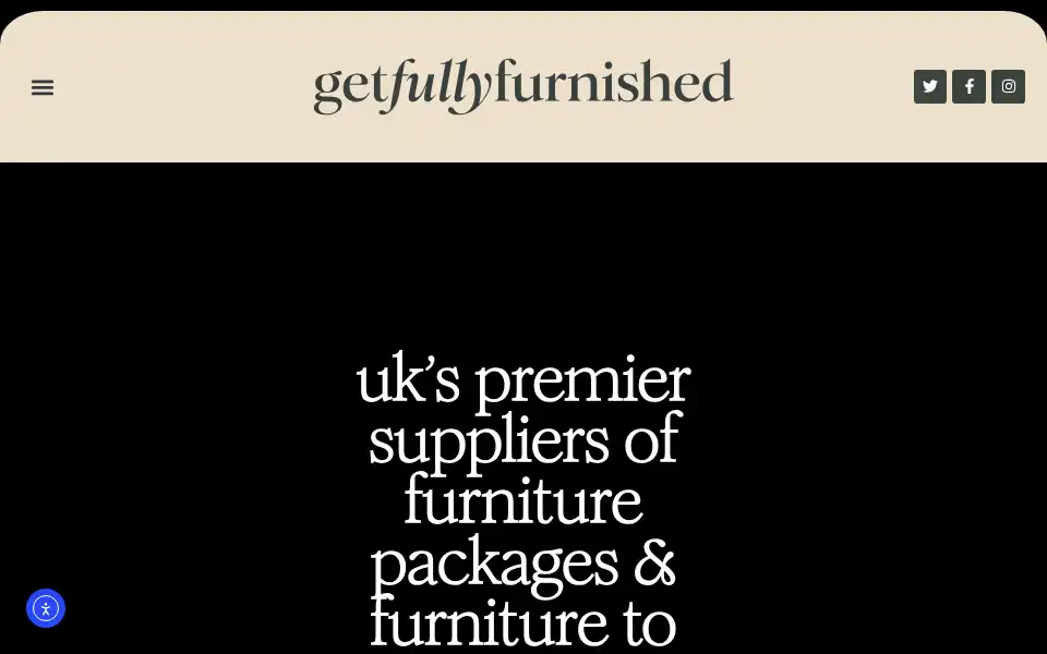 Screenshot of getfullyfurnished.com