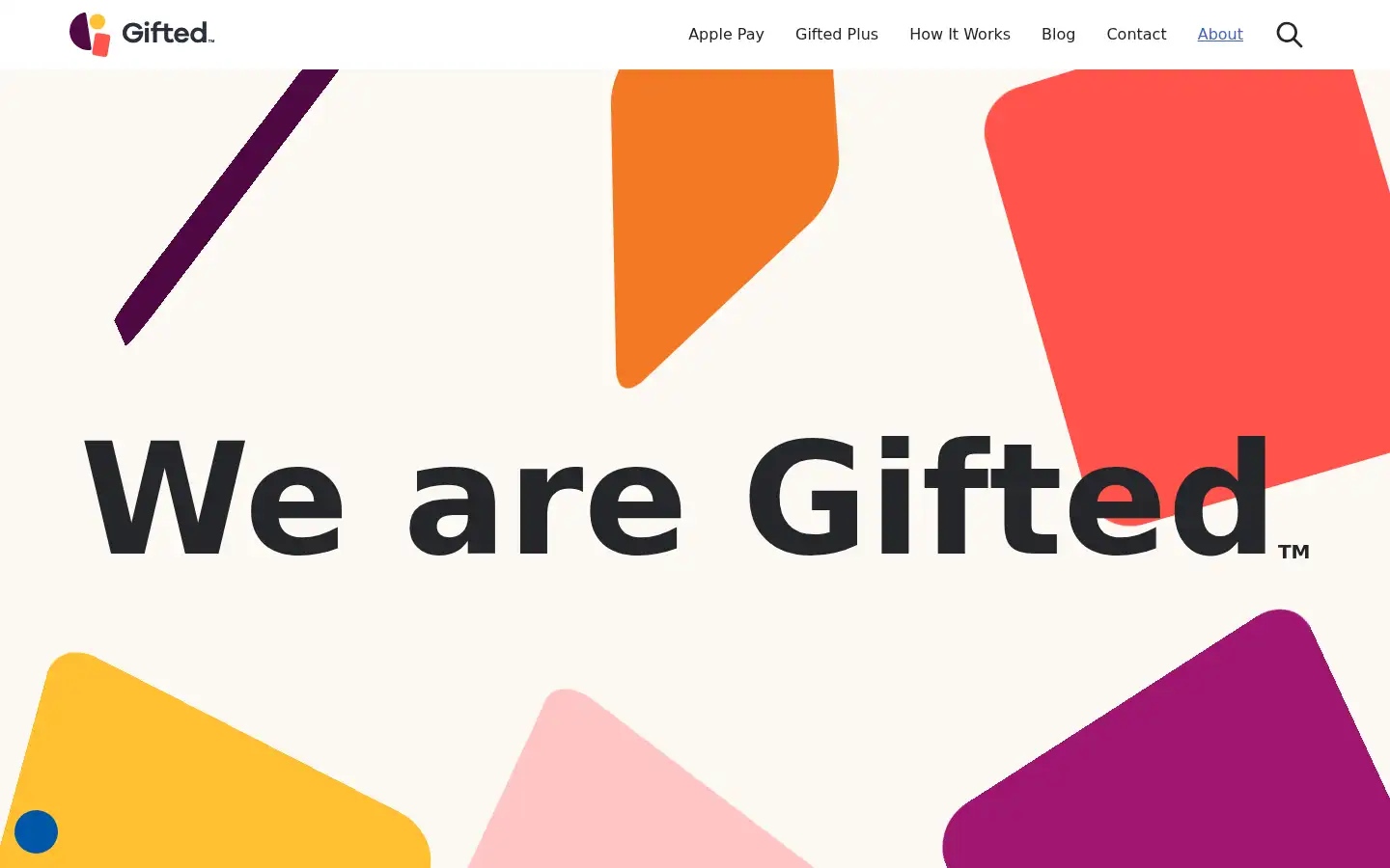 Screenshot of getgifted.com