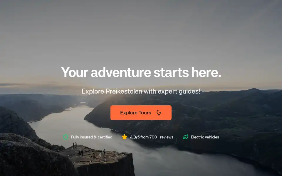 Screenshot of getguidednorway.com