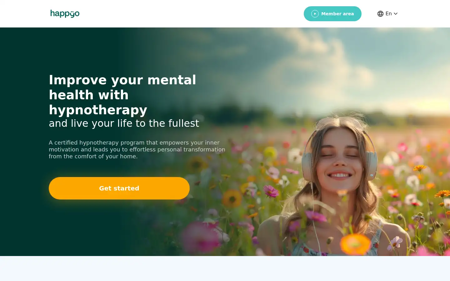 Screenshot of gethappyo.co