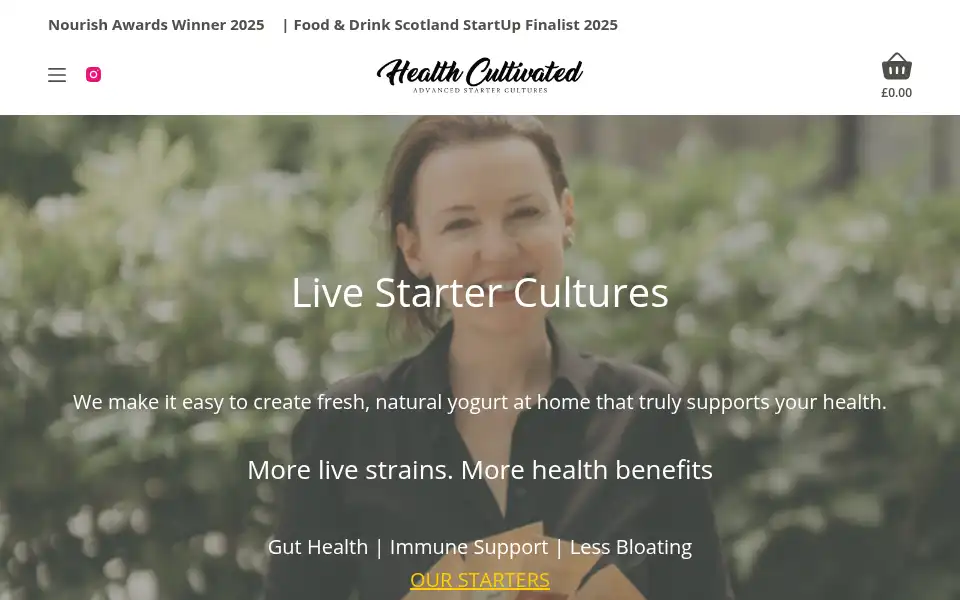 Screenshot of gethealthcultivated.com