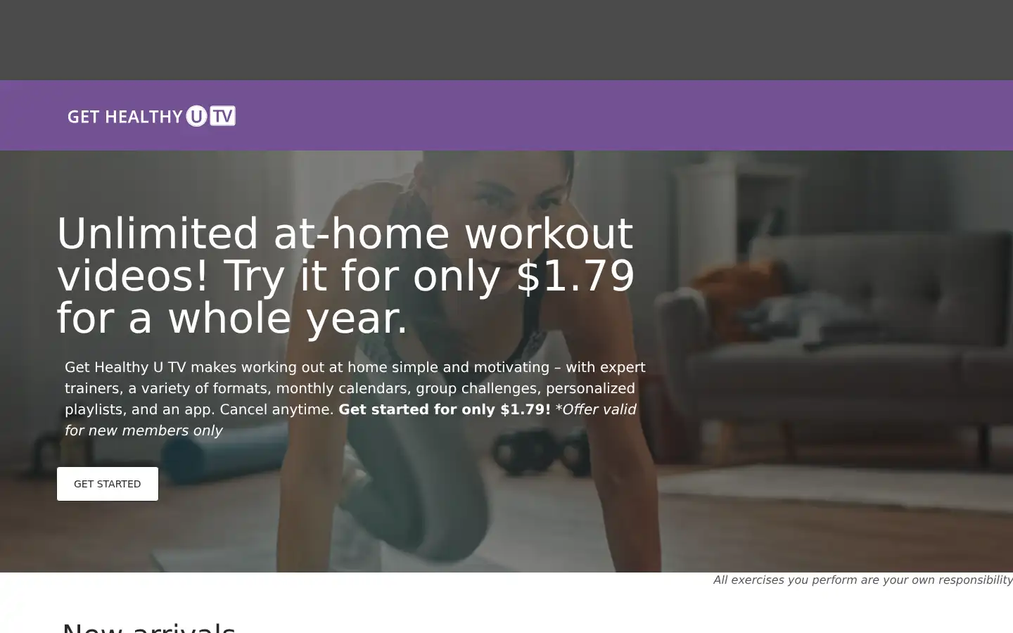 Screenshot of gethealthyutv.com