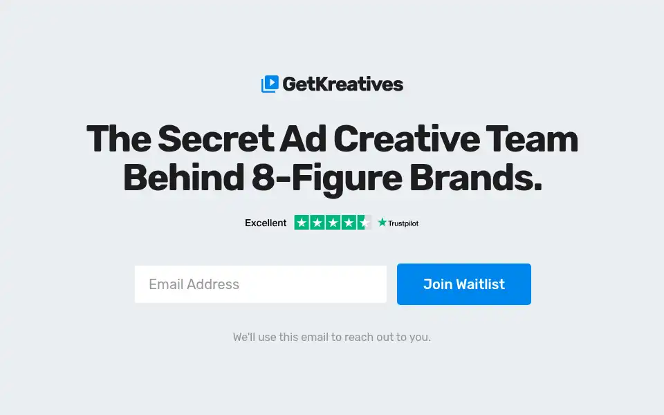 Screenshot of getkreatives.com