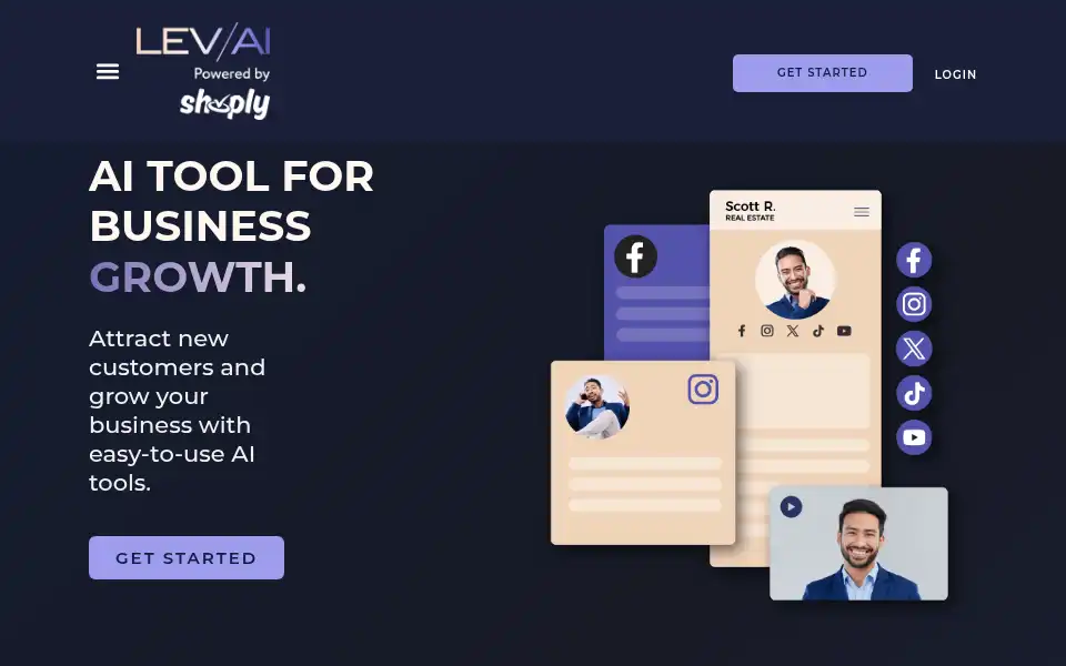 Screenshot of getlev.ai