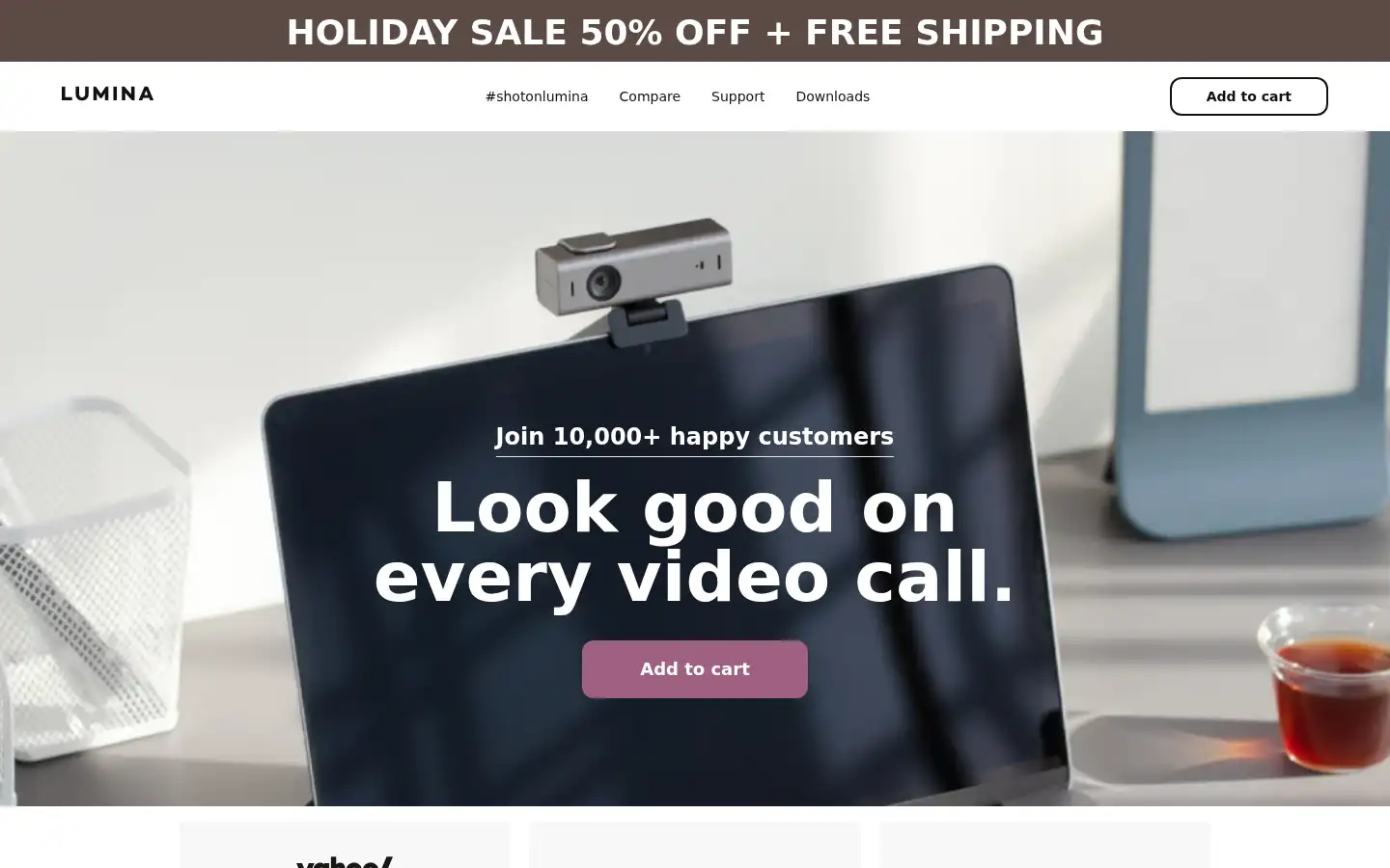 Screenshot of getlumina.com