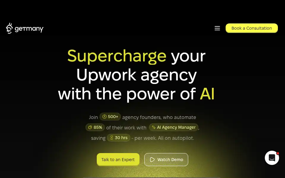 Screenshot of getmany.io