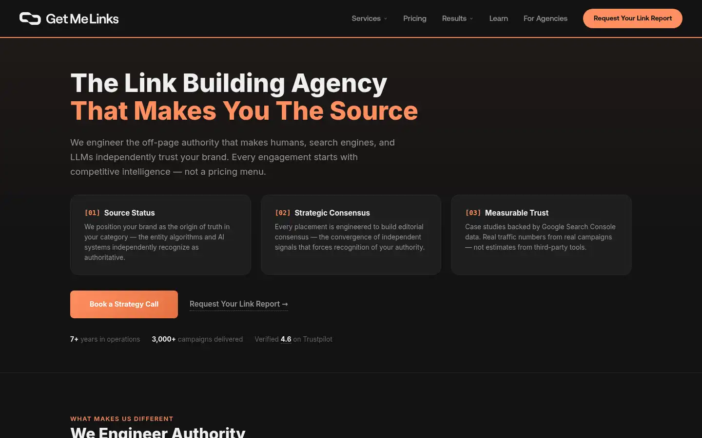 Screenshot of getmelinks.com