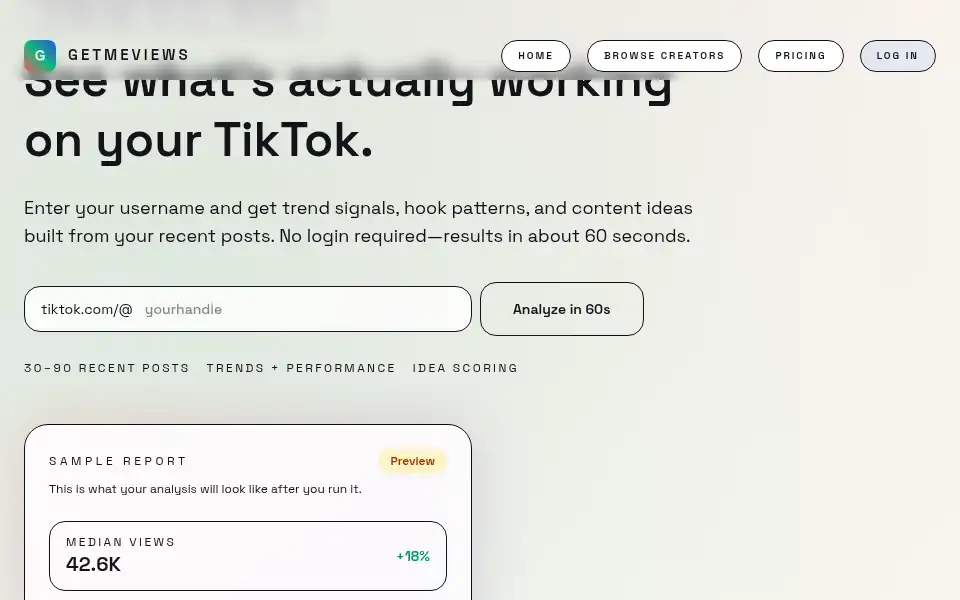 Screenshot of getmeviews.com