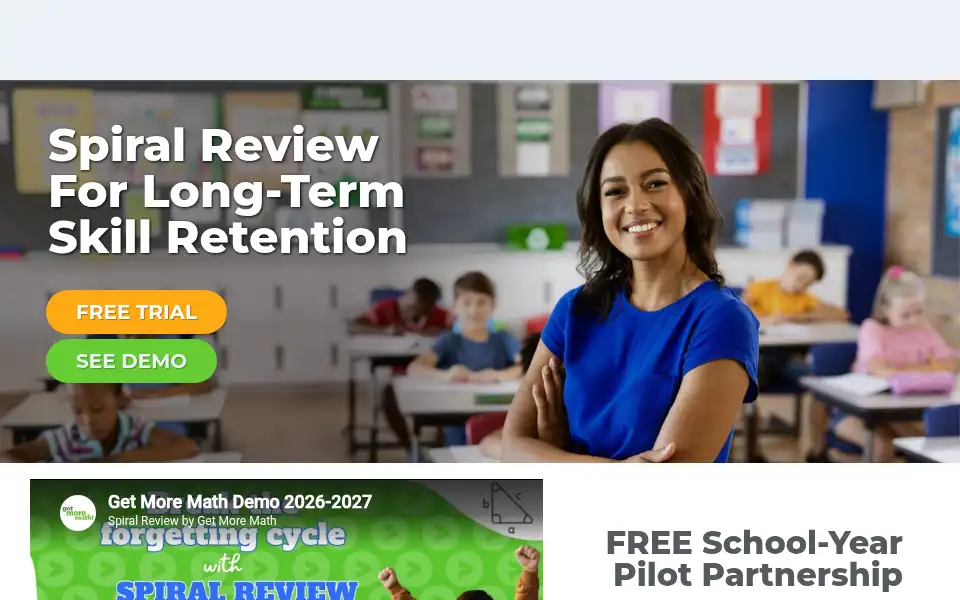 Screenshot of getmoremath.com