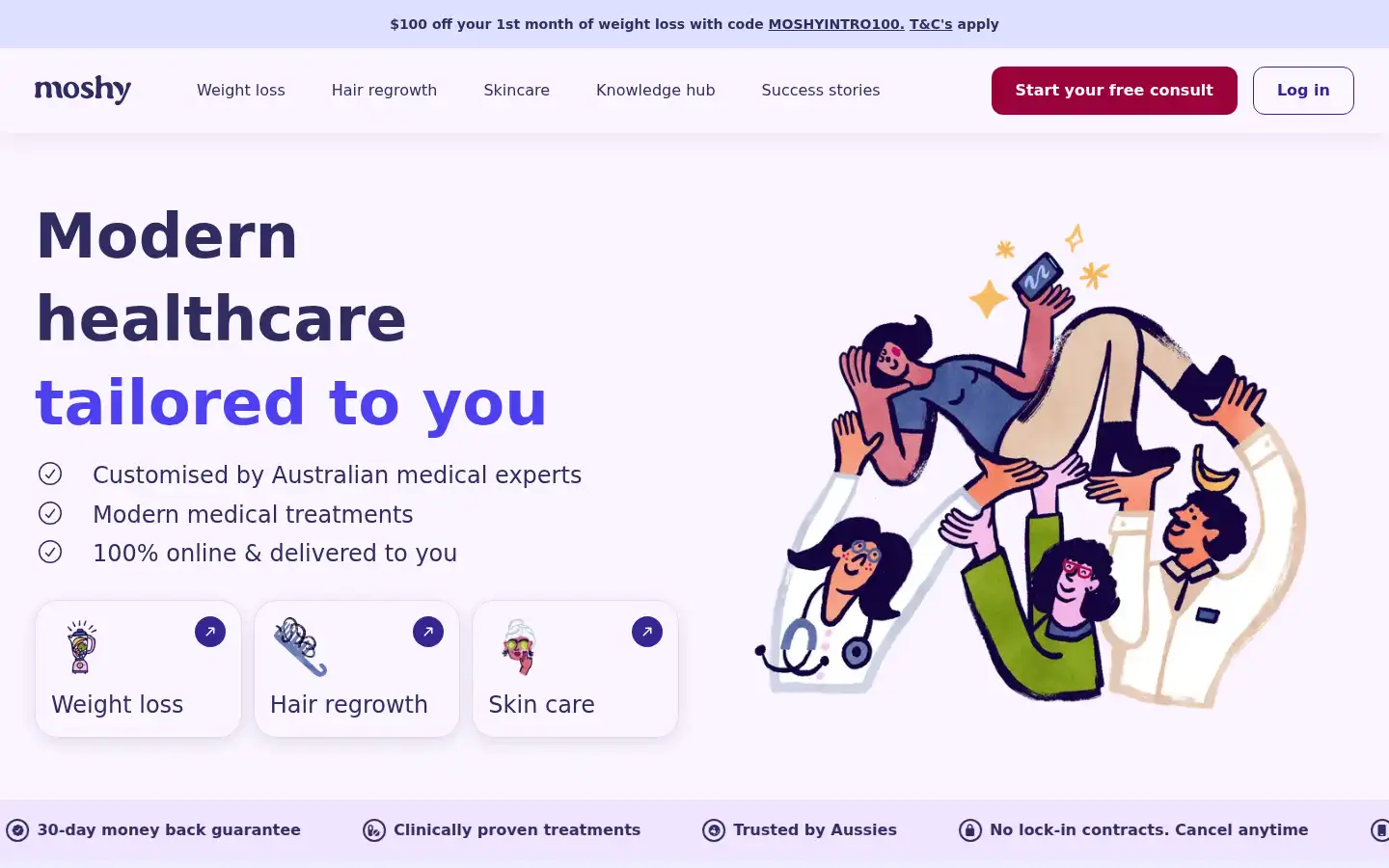 Screenshot of getmoshy.com.au