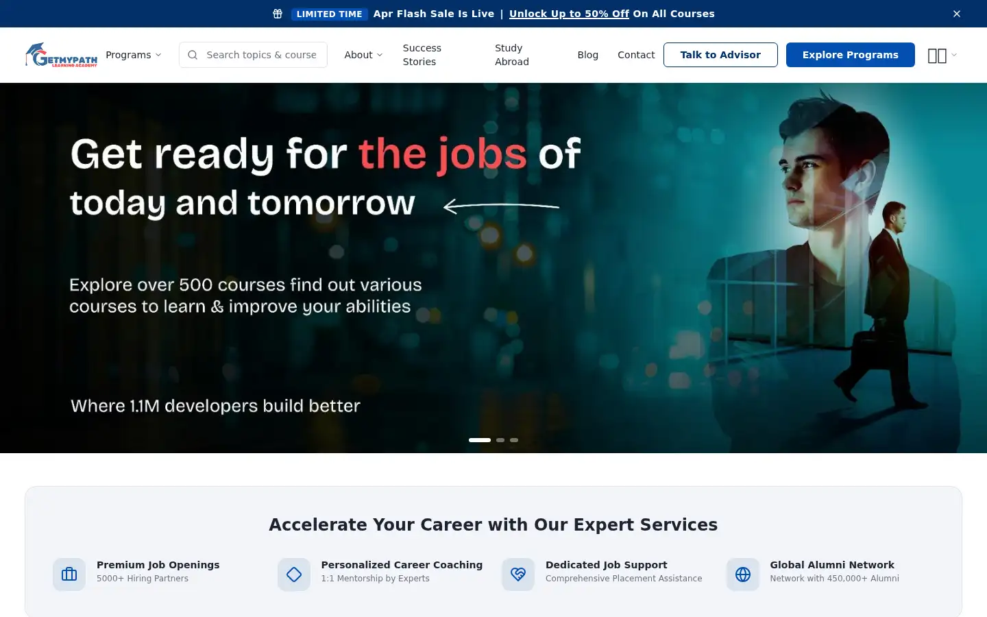 Screenshot of getmypath.com