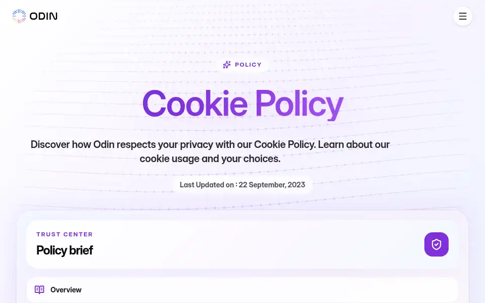 Screenshot of getodin.ai