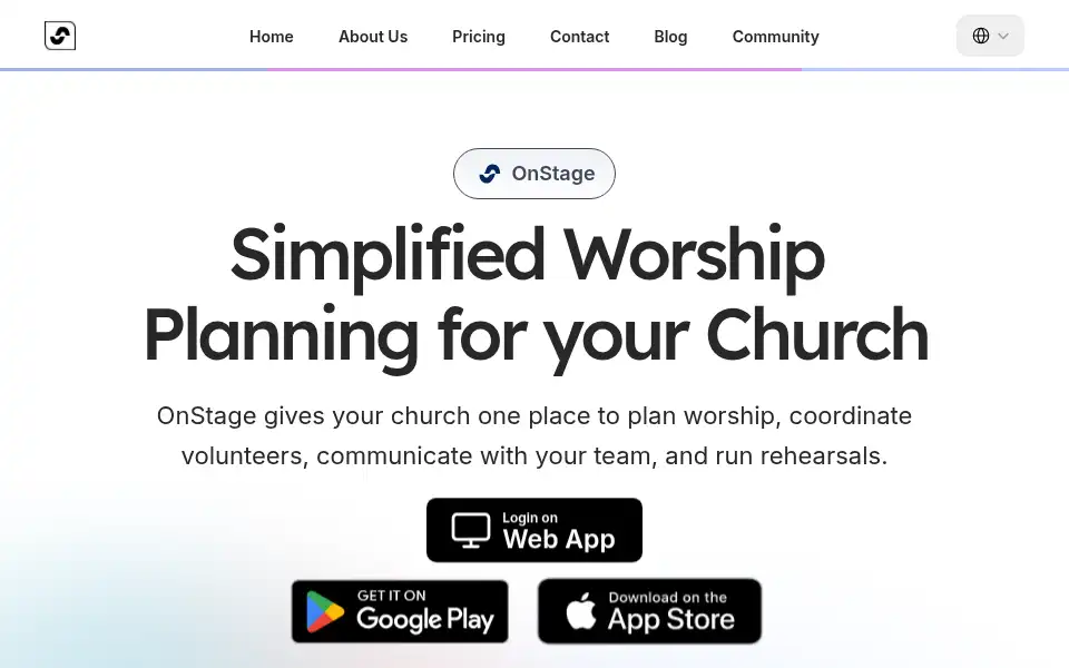 Screenshot of getonstage.app