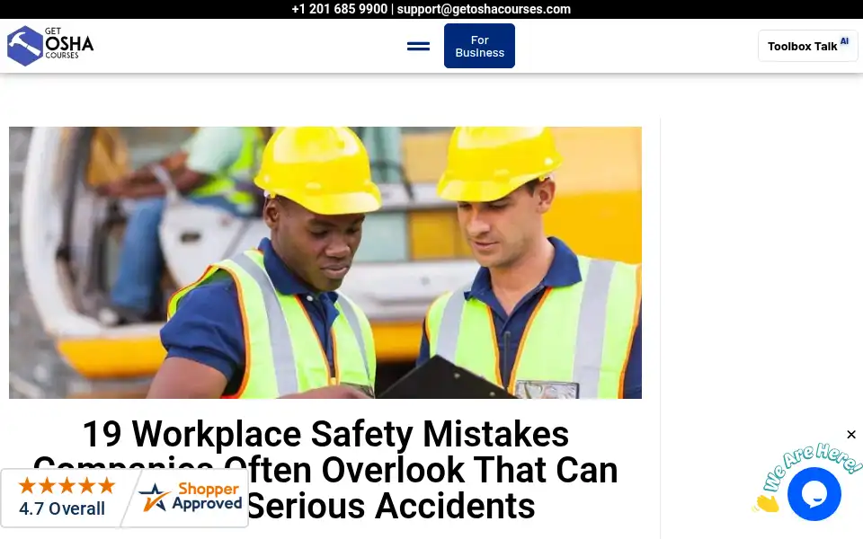Screenshot of getoshacourses.com