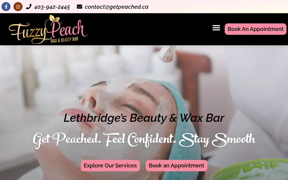 Screenshot of getpeached.ca