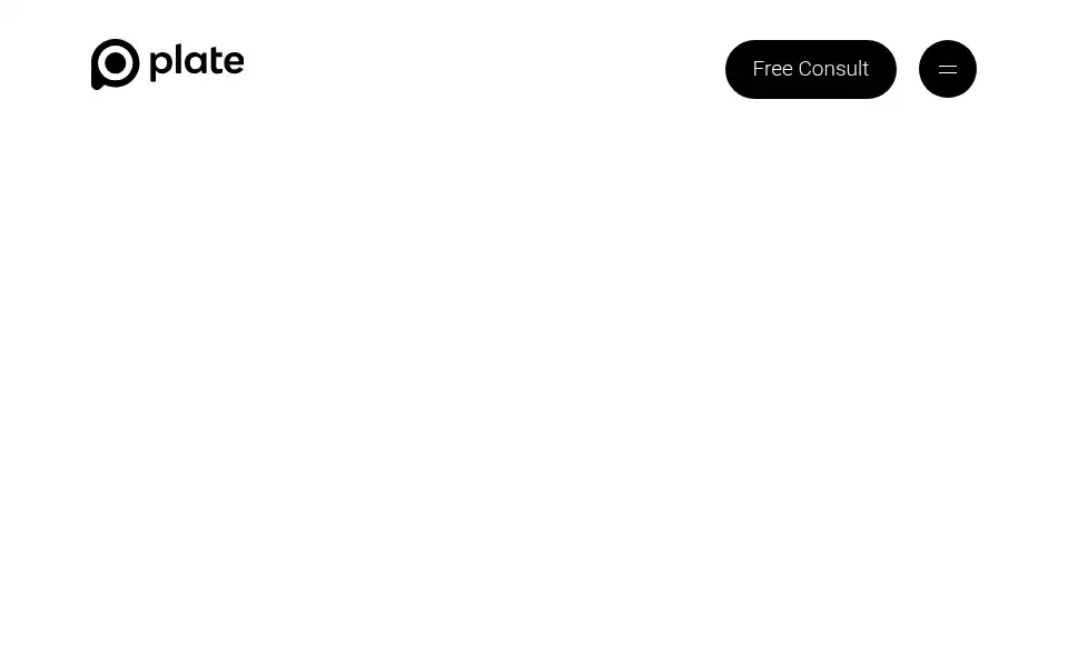 Screenshot of getplate.com