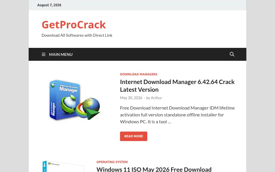 Screenshot of getprocrack.co