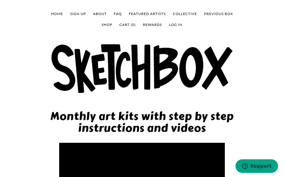 Screenshot of getsketchbox.com