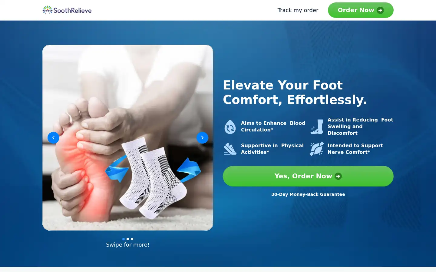 Screenshot of getsoothrelieve.com