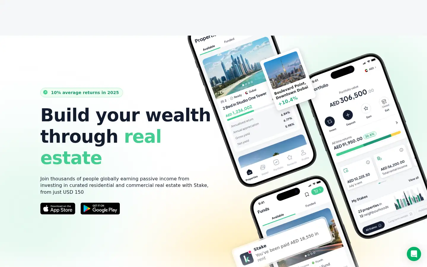 Screenshot of getstake.com