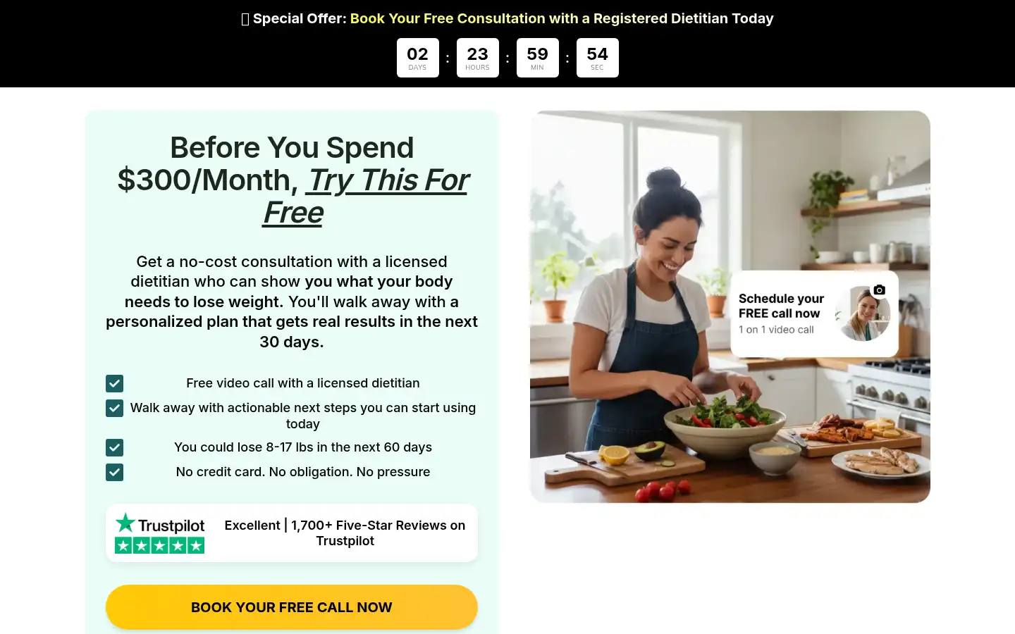 Screenshot of getthinusa.com