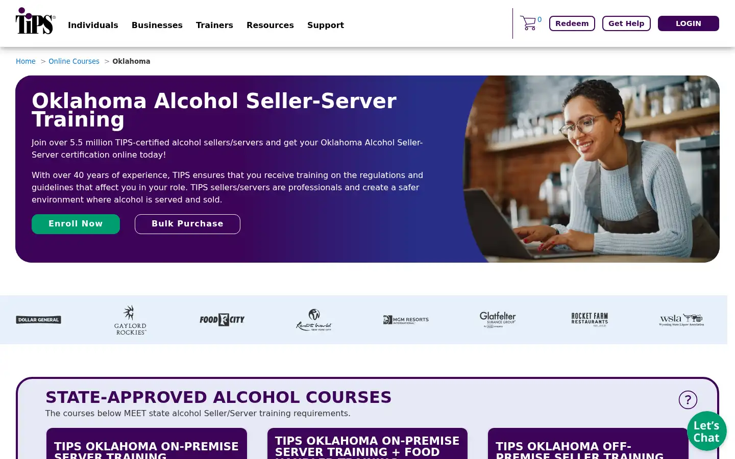 Screenshot of gettips.com