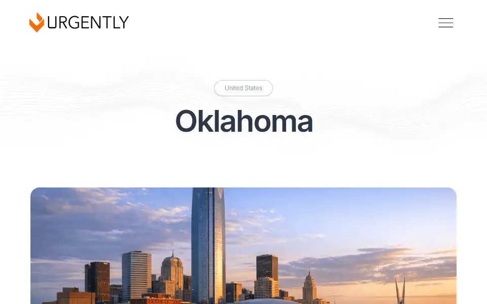 Screenshot of geturgently.com