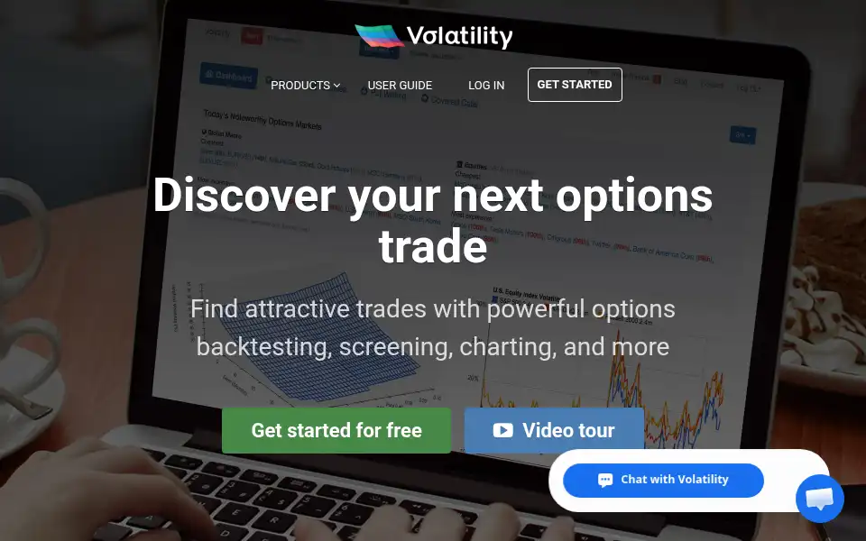 Screenshot of getvolatility.com