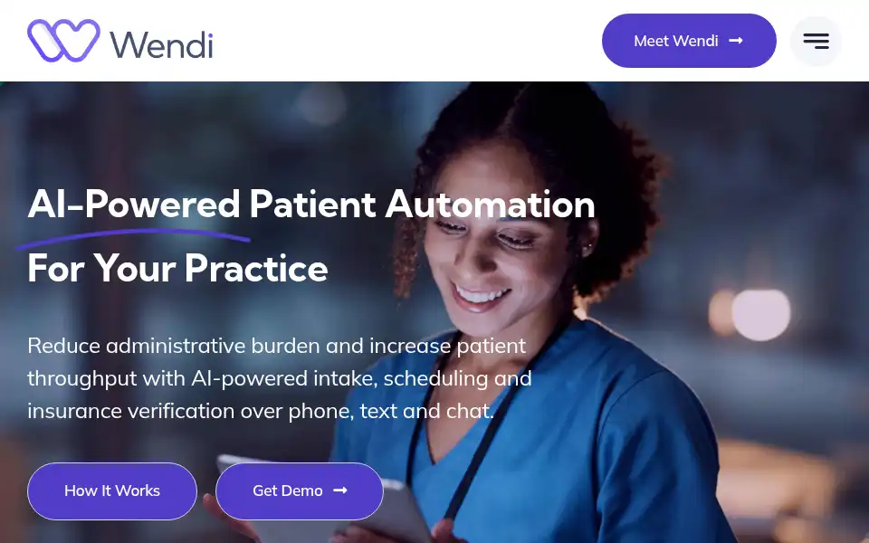 Screenshot of getwendi.com