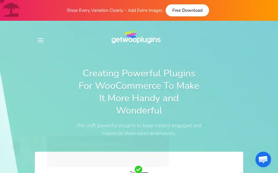 Screenshot of getwooplugins.com