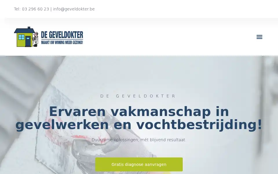 Screenshot of geveldokter.be