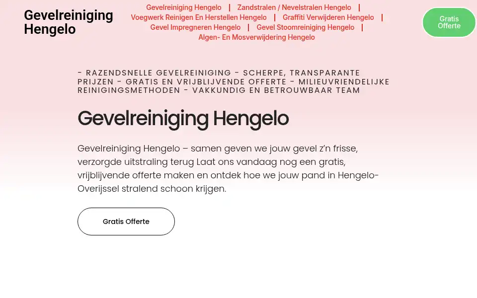 Screenshot of gevelreiniginghengelo.com