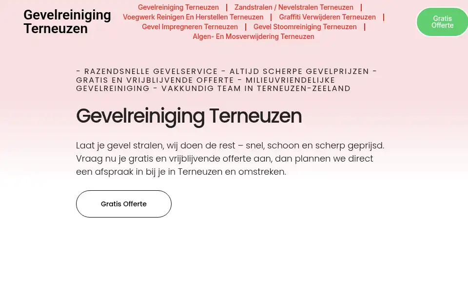 Screenshot of gevelreinigingterneuzen.com