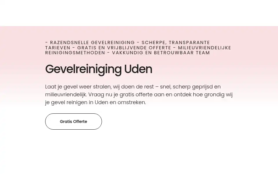 Screenshot of gevelreiniginguden.com