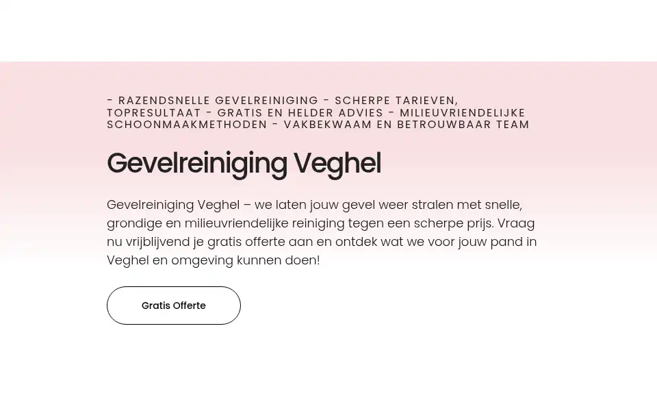 Screenshot of gevelreinigingveghel.com